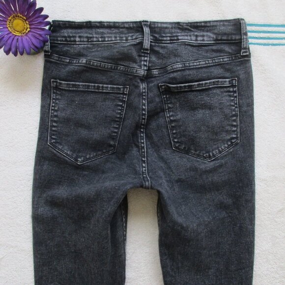 GAP Jeans Size 6/28 High Rise Universal Legging Gray Denim - Picture 8 of 13